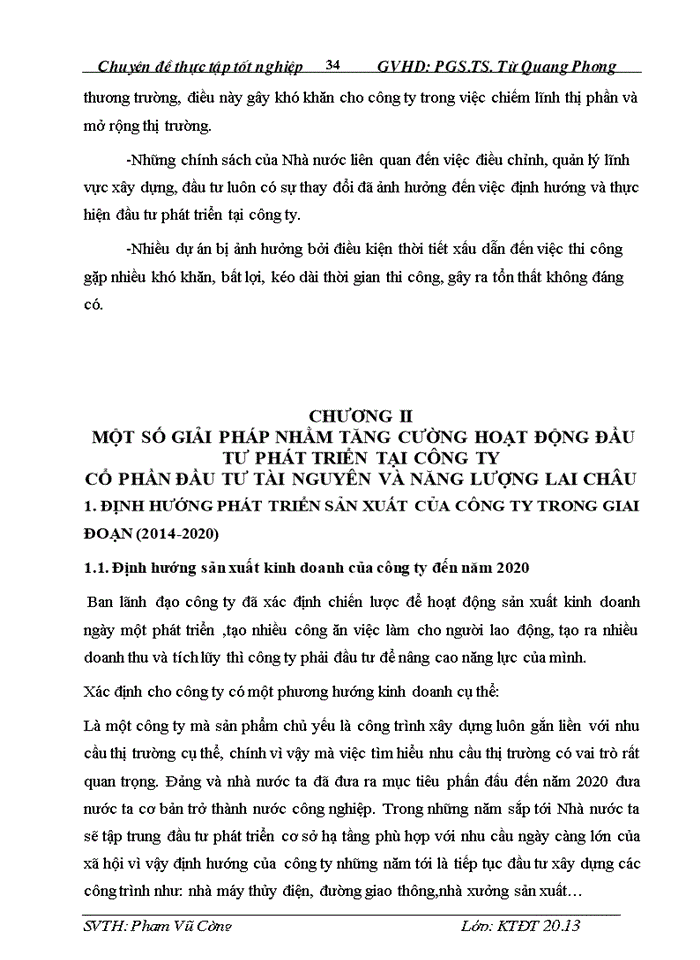 image for page Tình hình đầu tư phát triển tại Công ty Cổ phần ĐẦU TƯ TÀI NGUYÊN VÀ NĂNG LƯỢNG LAI CHÂU thực trạng và giải pháp