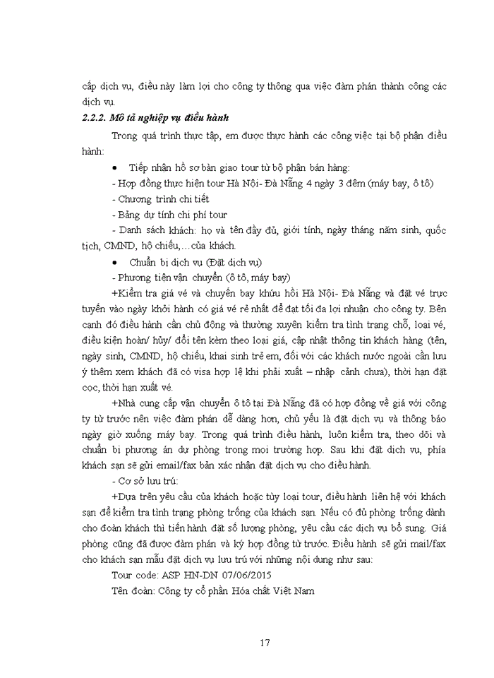 image for page Báo cáo Công ty Trách nhiệm hữu hạn Thương Mại và Du Lịch Á Long