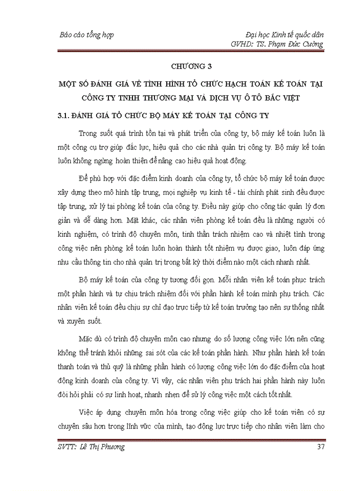 image for page Báo cáo Công ty Trách nhiệm hữu hạn thương mại và dịch vụ ô tô Bắc Việt