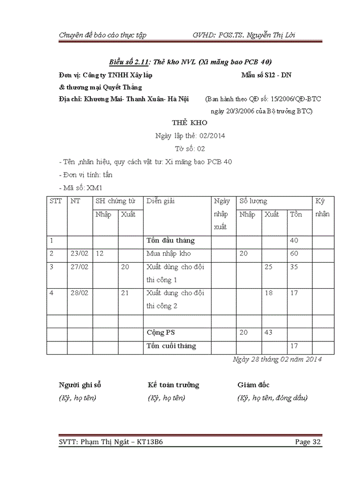 image for page HOÀN THIỆN KẾ TOÁN NGUYÊN VẬT LIỆU TẠI CÔNG TY Trách nhiệm hữu hạn XÂY LẮP VÀ THƯƠNG MẠI QUYẾT THẮNG