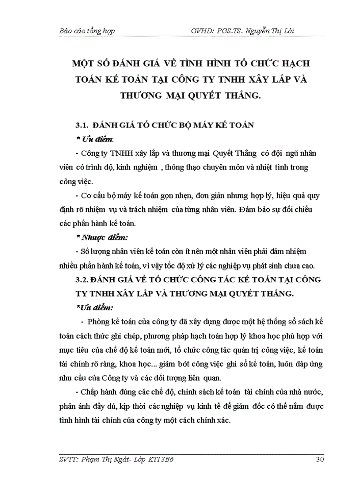 image for page Báo cáo CÔNG TY Trách nhiệm hữu hạn XÂY LẮP VÀ THƯƠNG MẠI QUYẾT THẮNG