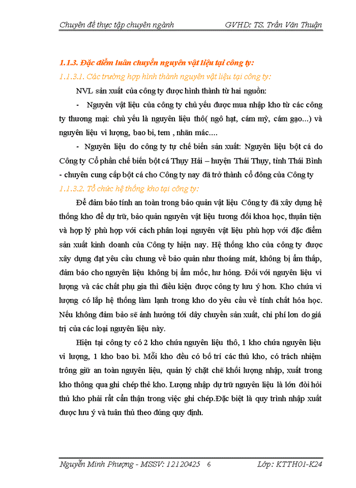 image for page Hoàn thiện kế toán nguyên vật liệu tại công ty Cổ Phần Thiên Lý Hưng Yên