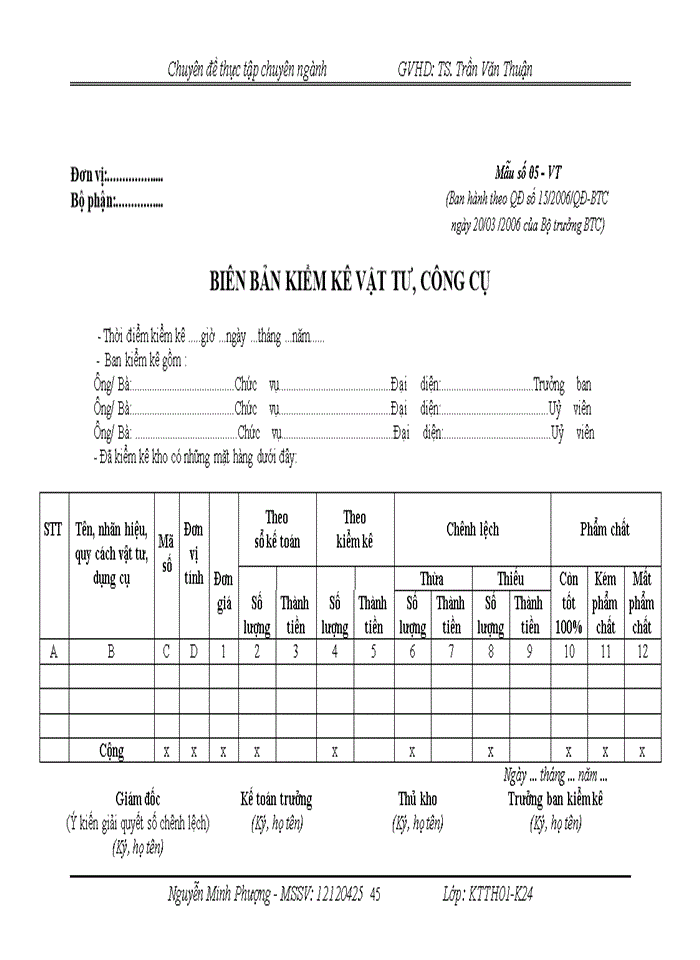 image for page Hoàn thiện kế toán nguyên vật liệu tại công ty Cổ Phần Thiên Lý Hưng Yên