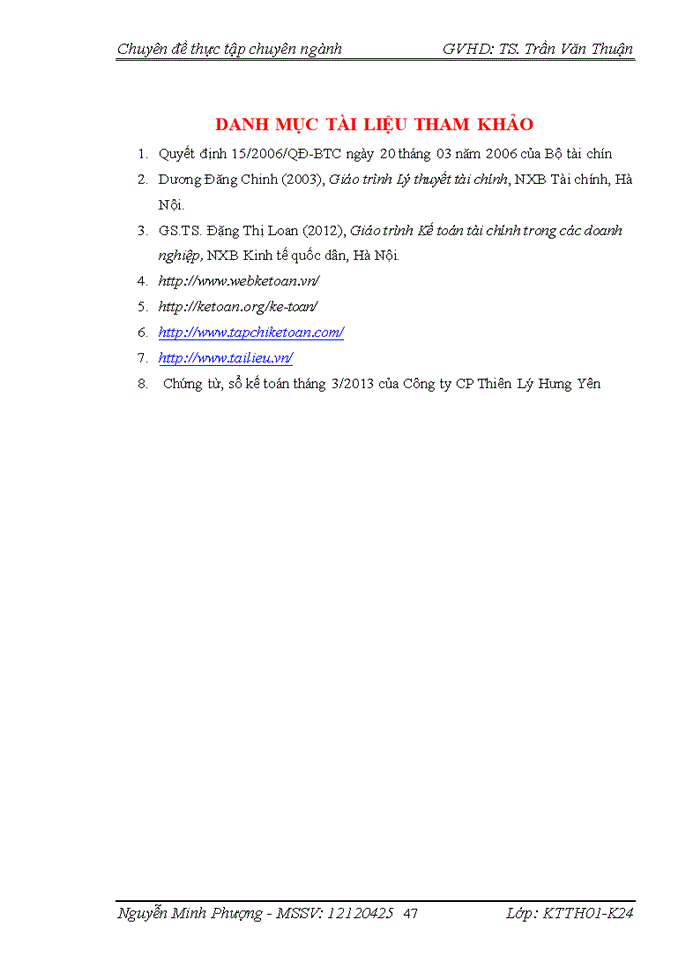 image for page Hoàn thiện kế toán nguyên vật liệu tại công ty Cổ Phần Thiên Lý Hưng Yên