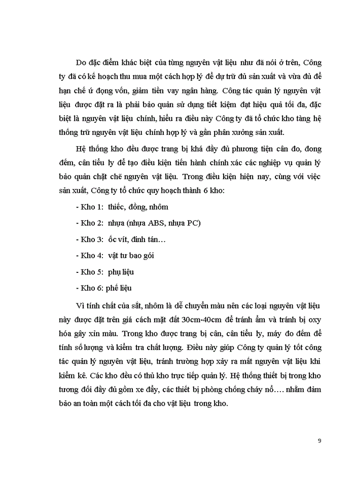 image for page Kế toán nguyên vật liệu tại Công ty Trách nhiệm hữu hạn Sản xuất và Thương mại TASAKY Việt Nam