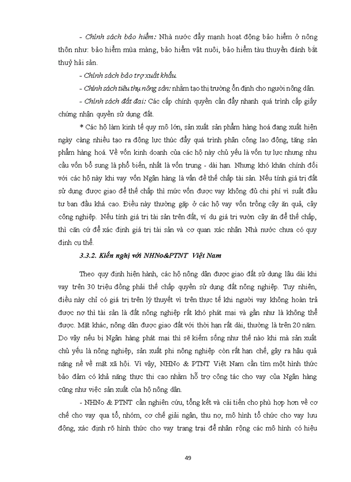 image for page Một số giải pháp nâng cao hiệu quả cho vay đối với hộ sản xuất tại Ngân hàng nông nghiệp huyện Hoằng Hóa - tỉnh Thanh Hóa