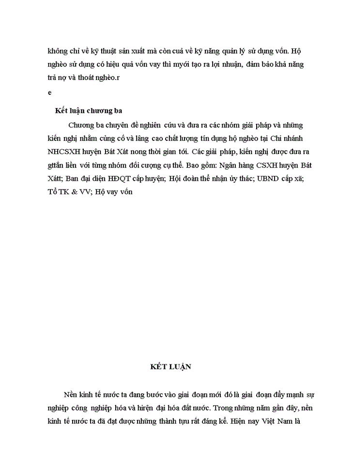 image for page Nâng cao chất lượng tín dụng đối với hộ nghèo tại Ngân hàng chính sách huyện Bát Xát tỉnh Lào Cai