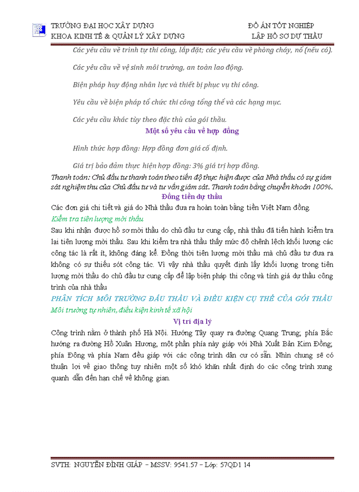 image for page LẬP HỒ SƠ DỰ THẦU