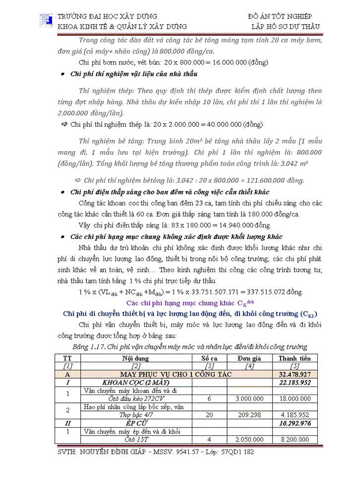image for page LẬP HỒ SƠ DỰ THẦU