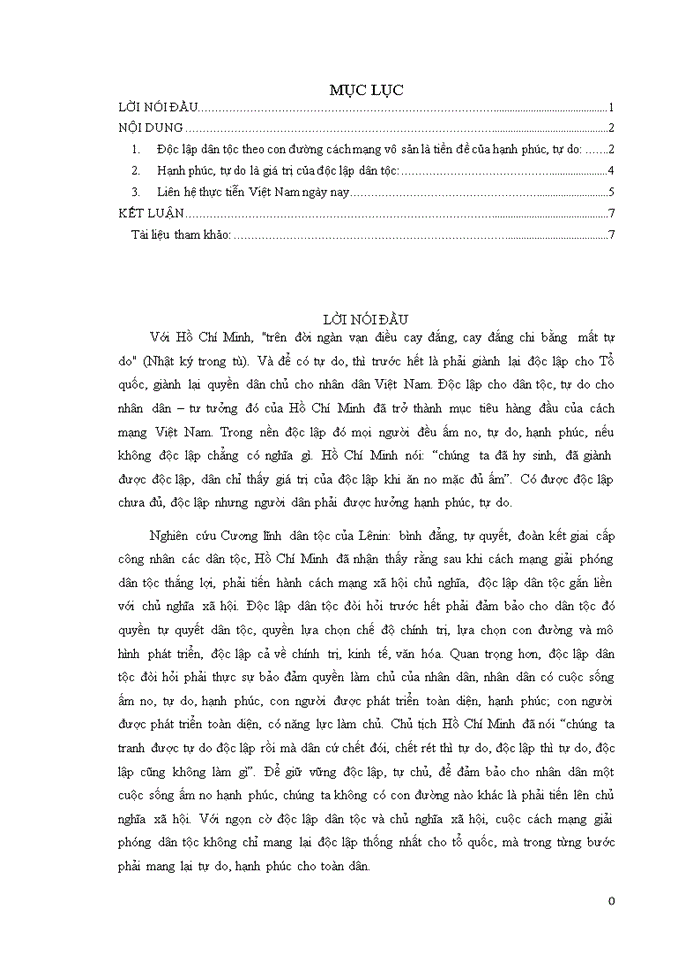 image for page Tư tưởng chúng ta tranh được tự do độc lập rồi mà dân cứ chết đói chết rét thì tự do độc lập thì tự do độc lập cũng không làm gì