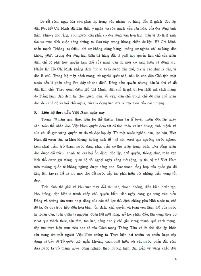 image for page Tư tưởng chúng ta tranh được tự do độc lập rồi mà dân cứ chết đói chết rét thì tự do độc lập thì tự do độc lập cũng không làm gì