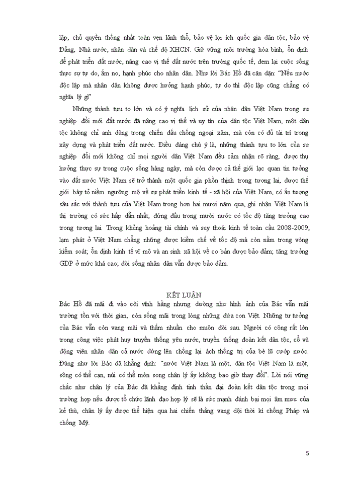 image for page Tư tưởng chúng ta tranh được tự do độc lập rồi mà dân cứ chết đói chết rét thì tự do độc lập thì tự do độc lập cũng không làm gì