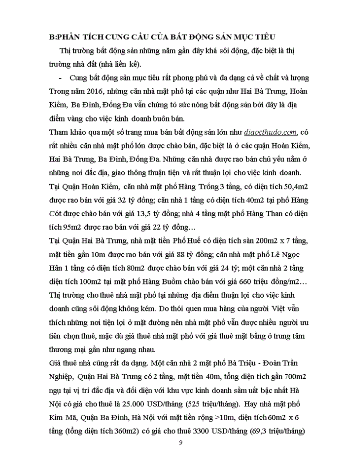 image for page Đề bài phân tích thị trường bất động sản nhà đất nhà liền kề