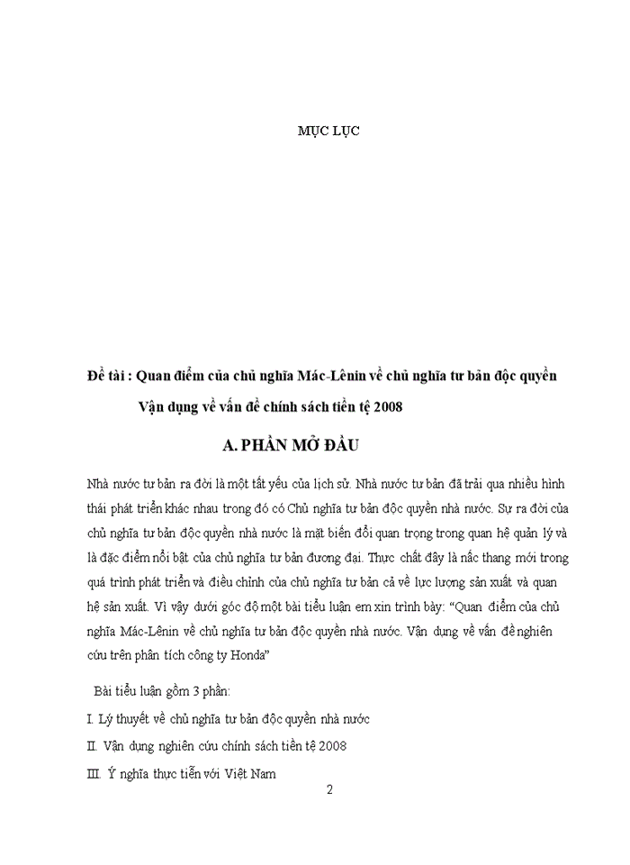 image for page Quan điểm của chủ nghĩa Mác-Lênin về chủ nghĩa tư bản độc quyền nhà nước Vận dụng về vấn đề chính sách tiền tệ 2008