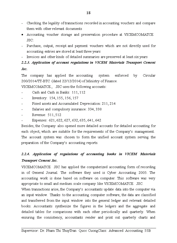 image for page AN INTRODUCTION TO ORGANIZATIONAL CHART AND ACCOUNTING SYSTEM APPLIED IN VICEM MATERIALS TRANSPORT CEMENT JOINT STOCK COMPANY