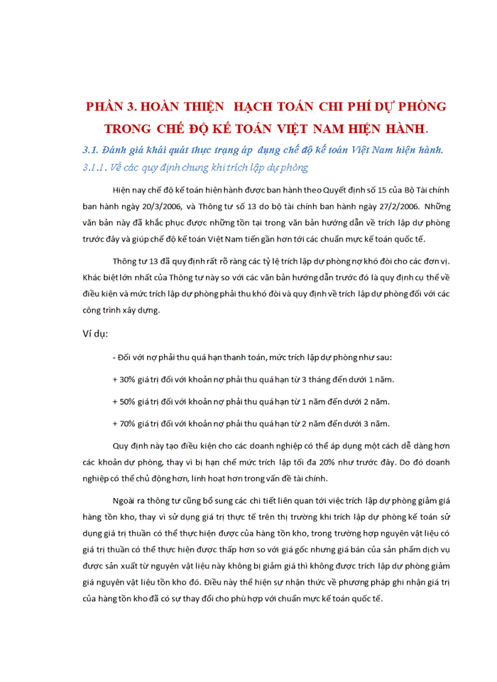 image for page Bàn về chế độ hạch toán chi phí dự phòng