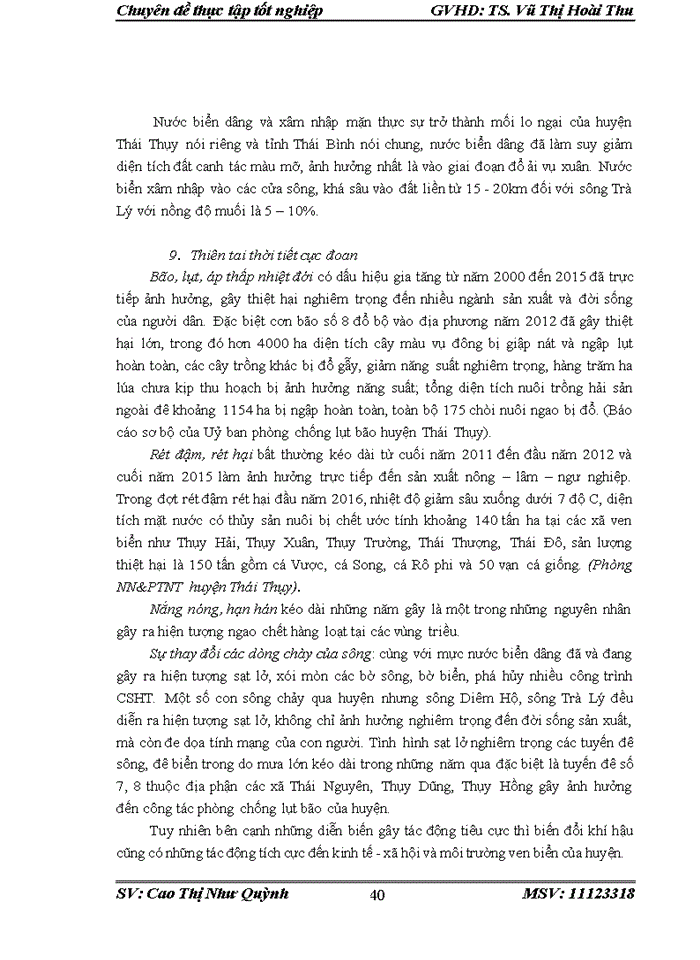image for page Thích ứng với biến đổi khí hậu dựa vào hệ sinh thái Nghiên cứu tại huyện Thái Thụy tỉnh Thái Bình
