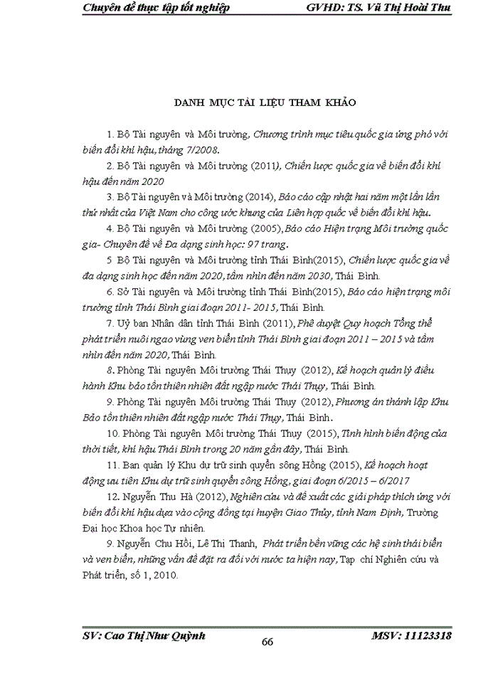 image for page Thích ứng với biến đổi khí hậu dựa vào hệ sinh thái Nghiên cứu tại huyện Thái Thụy tỉnh Thái Bình