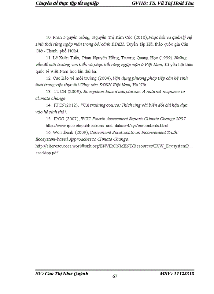 image for page Thích ứng với biến đổi khí hậu dựa vào hệ sinh thái Nghiên cứu tại huyện Thái Thụy tỉnh Thái Bình
