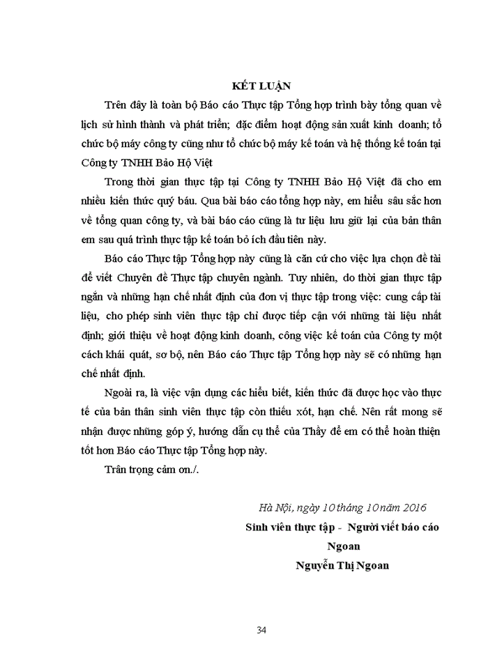 image for page Báo cáo thực tập tổng hợp tại Công ty Trách nhiệm hữu hạn Bảo Hộ Việt