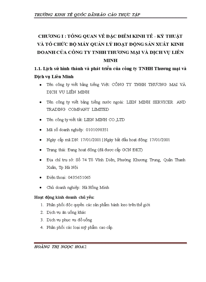 image for page Báo cáo thực tập tại công ty Trách nhiệm hữu hạn Thương mại và Dịch vụ Liên Minh