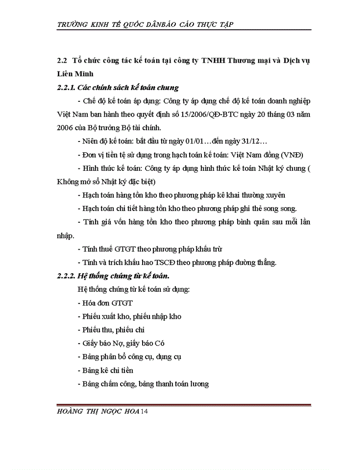 image for page Báo cáo thực tập tại công ty Trách nhiệm hữu hạn Thương mại và Dịch vụ Liên Minh