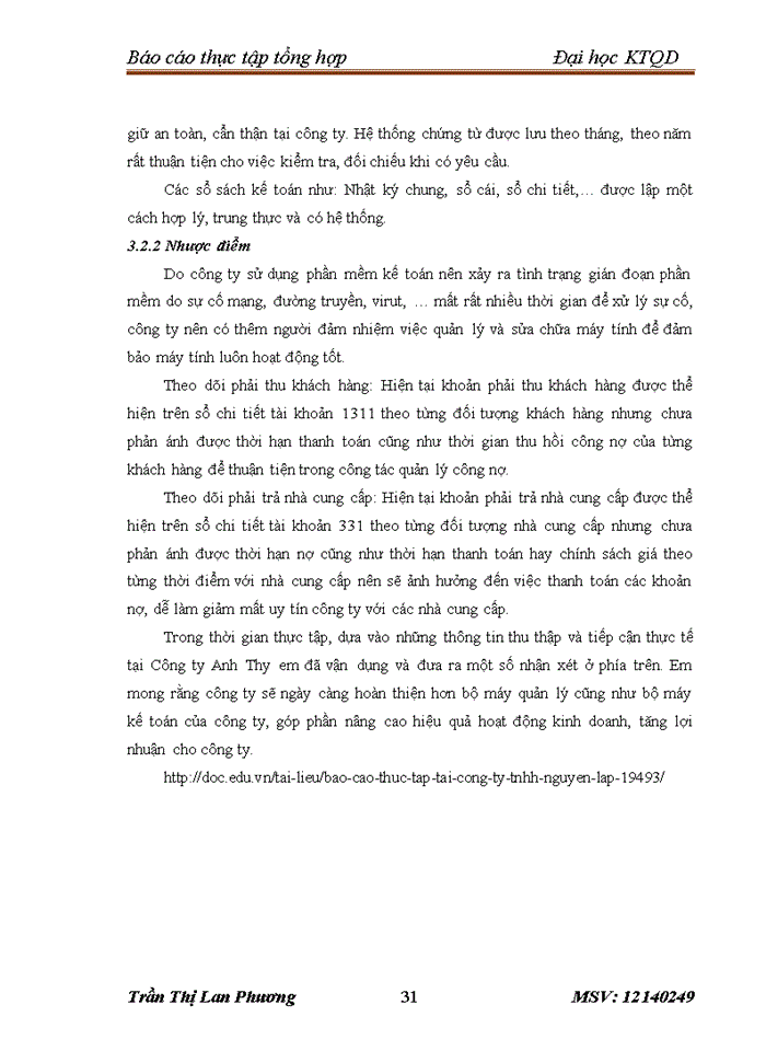 image for page Báo cáo thực tập tổng hợp tại Công ty Trách nhiệm hữu hạn Dược phẩm Anh Thy