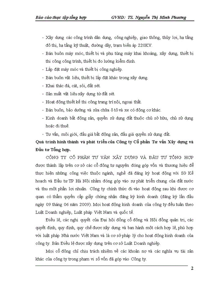 image for page Báo cáo thực tập tại CÔNG TY CỔ PHẦN TƯ VẤN XÂY DỰNG VÀ ĐẦU TƯ