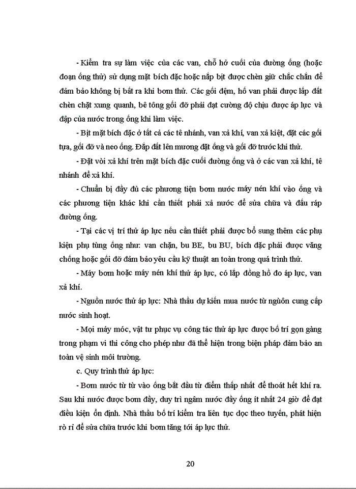 image for page THUYẾT MINH BIỆN PHÁP THI CÔNG LẮP ĐẶT THIẾT BỊ ĐƯỜNG ỐNG CÔNG NGHỆ VÀ ĐIỆN