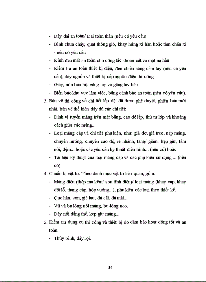 image for page THUYẾT MINH BIỆN PHÁP THI CÔNG LẮP ĐẶT THIẾT BỊ ĐƯỜNG ỐNG CÔNG NGHỆ VÀ ĐIỆN