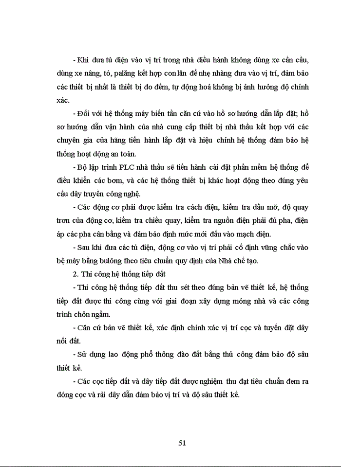 image for page THUYẾT MINH BIỆN PHÁP THI CÔNG LẮP ĐẶT THIẾT BỊ ĐƯỜNG ỐNG CÔNG NGHỆ VÀ ĐIỆN