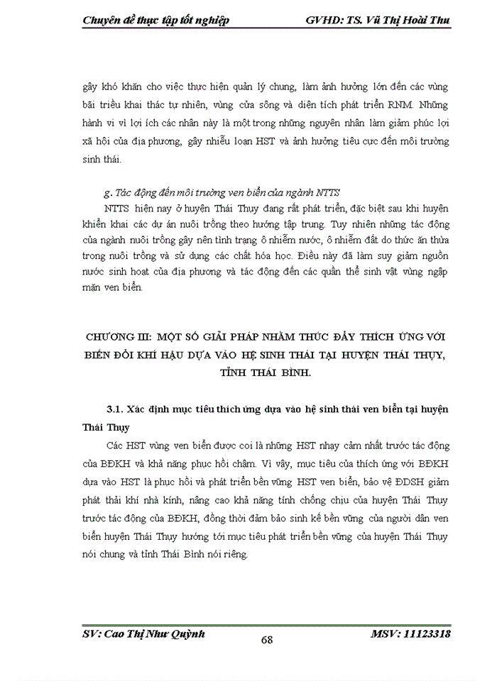 image for page Thích ứng với biến đổi khí hậu dựa vào hệ sinh thái Nghiên cứu tại huyện Thái Thụy tỉnh Thái Bình