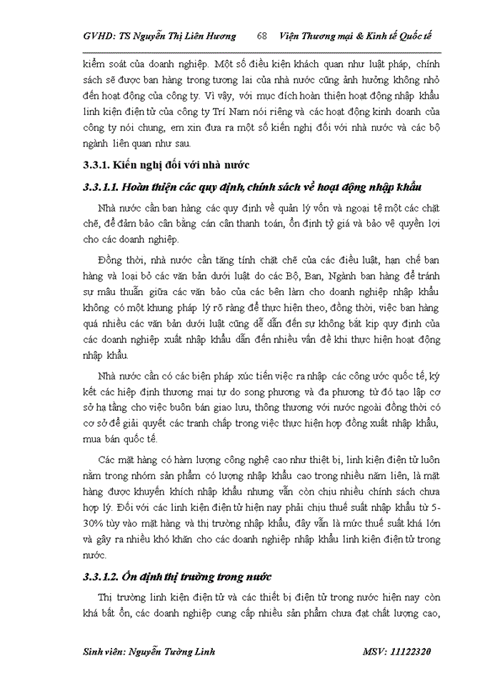 image for page Hoạt động nhập khẩu linh kiện điện tử tại Công ty Cổ phần đầu tư phát triển công nghệ Trí Nam - thực trạng và giải pháp