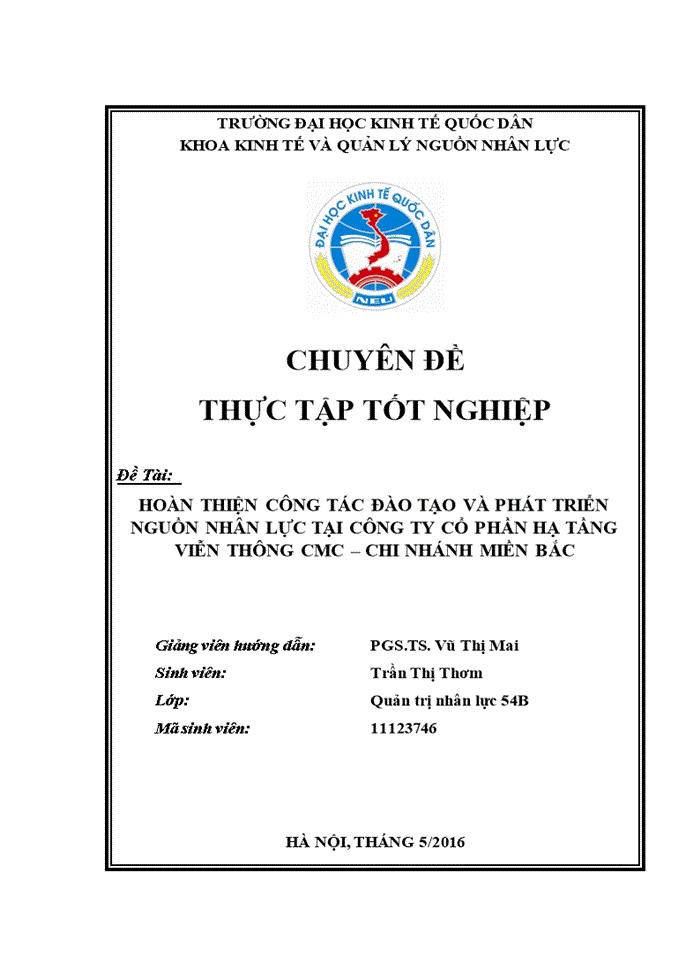 image for page Hoàn thiện công tác đào tạo và phát triển nguồn nhân lực tại Công ty Cổ phần Hạ tầng Viễn thông CMC Chi nhánh miền Bắc