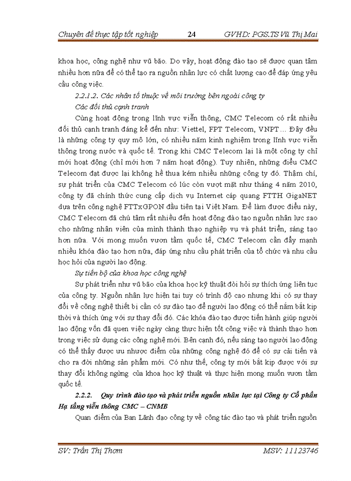 image for page Hoàn thiện công tác đào tạo và phát triển nguồn nhân lực tại Công ty Cổ phần Hạ tầng Viễn thông CMC Chi nhánh miền Bắc