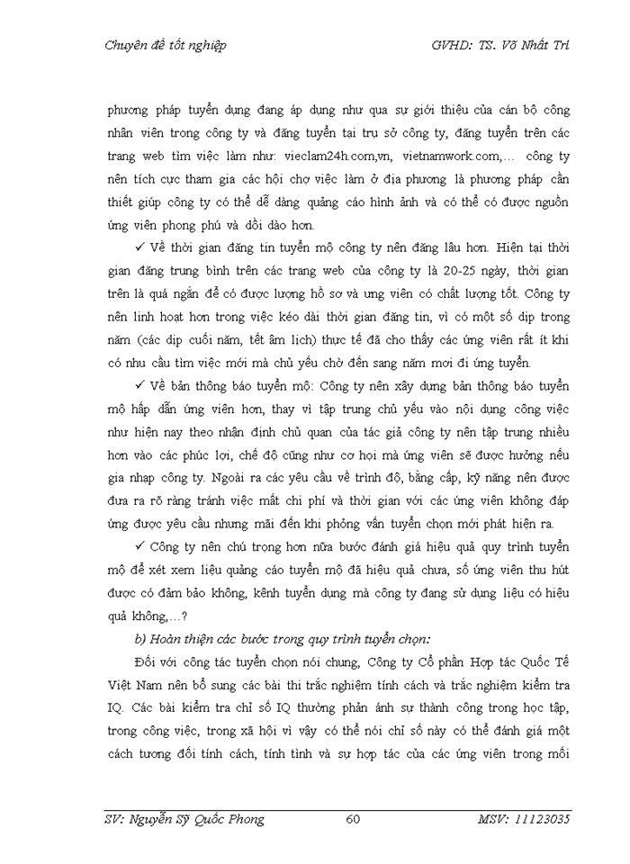 image for page Hoàn thiện quy trình tuyển dụng nguồn nhân lực tại Công ty Cổ Phần Hợp tác Quốc Tế Việt Nam