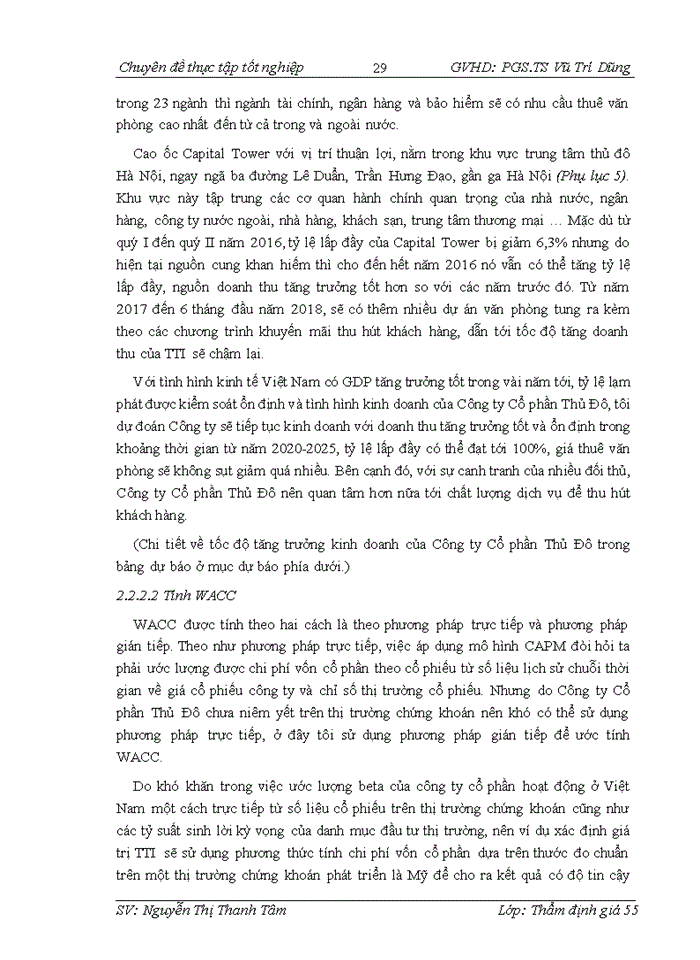 image for page Vận dụng phương pháp chiết khấu dòng tiền DCF dựa vào dòng tiền tự do của doanh nghiệp FCFF để thẩm định giá trị doanh nghiệp tại Công ty Cổ phần Đầu tư và Thẩm định giá Việt Nam