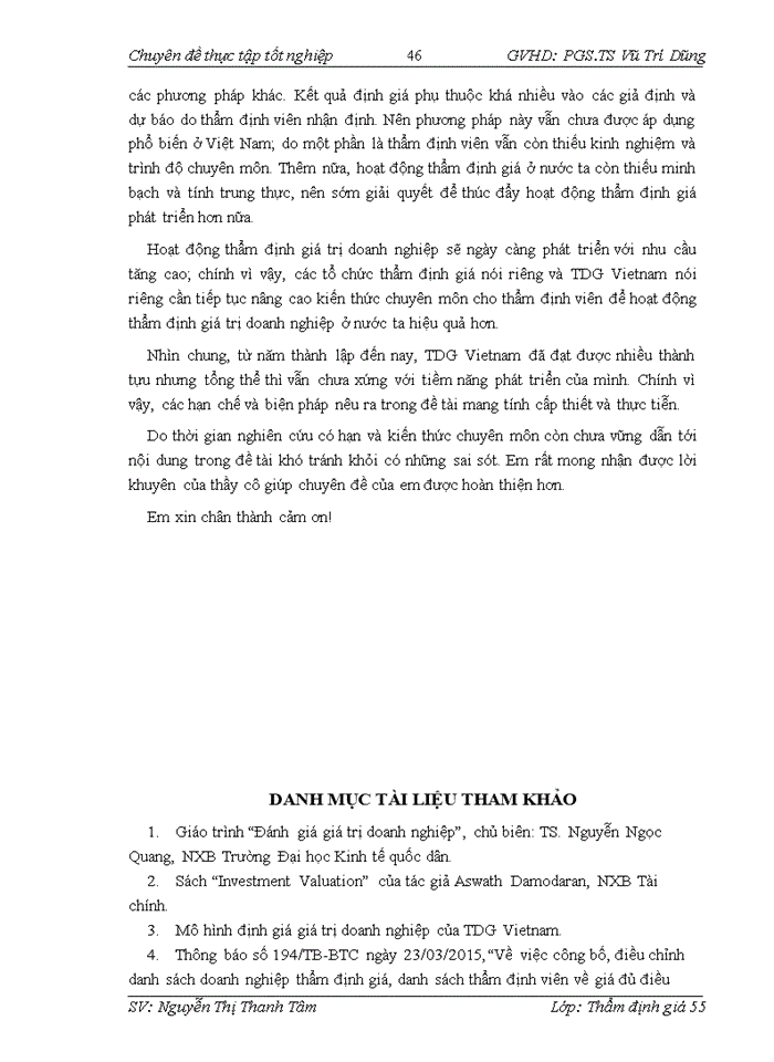 image for page Vận dụng phương pháp chiết khấu dòng tiền DCF dựa vào dòng tiền tự do của doanh nghiệp FCFF để thẩm định giá trị doanh nghiệp tại Công ty Cổ phần Đầu tư và Thẩm định giá Việt Nam