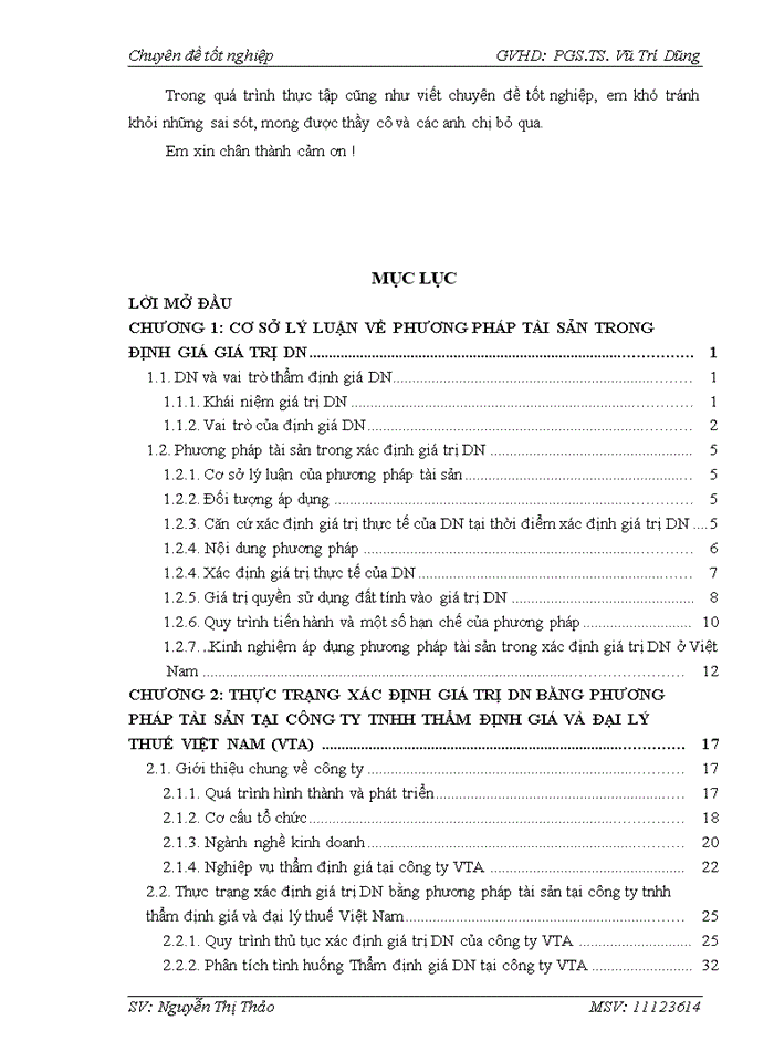 image for page THỰC TRẠNG ÁP DỤNG PHƯƠNG PHÁP TÀI SẢN TRONG VIỆC XÁC ĐỊNH GIÁ TRỊ DN TẠI CÔNG TY Trách nhiệm hữu hạn THẨM ĐỊNH GIÁ VÀ ĐẠI LÝ THUẾ VIỆT NAM VTA