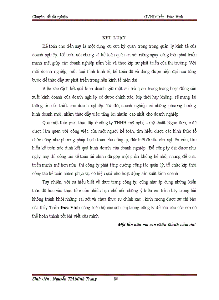 image for page Hoàn thiện kế toán doanh thu chi phí và xác định kết quả kinh doanh tại công ty Trách nhiệm hữu hạn mỹ nghệ - mỹ thuật Ngọc Sơn