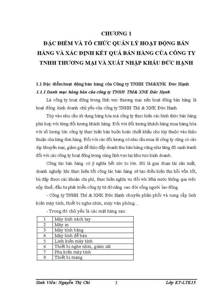 image for page HOÀN THIỆN KẾ TOÁN BÁN HÀNG VÀ XÁC ĐỊNH KẾT QUẢ KINH DOANH TẠI CÔNG TY Trách nhiệm hữu hạn THƯƠNG MẠI VÀ XUẤT NHẬP KHẨU ĐỨC HẠNH