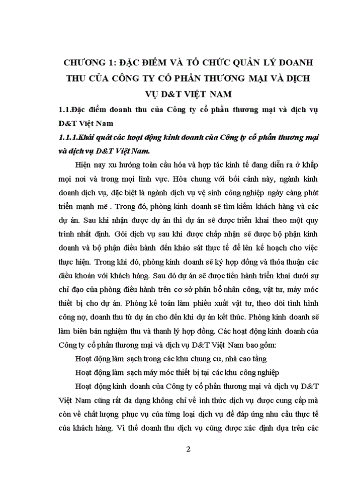 image for page Hoàn thiện kế toán doanh thu chi phí và kết quả kinh doanh tại Công ty cổ phần thương mại và dịch vụ D T Việt Nam