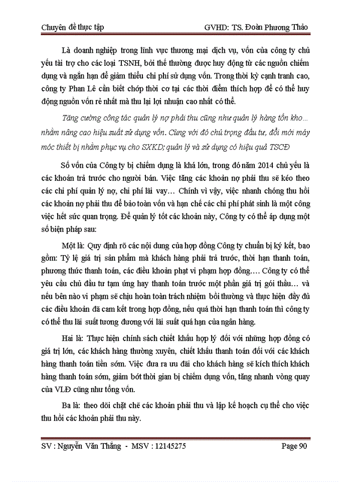 image for page Các giải pháp cải thiện tình hình tài chính của công ty Cổ phần Tư vấn Công nghệ và Thiết bị Phan Lê