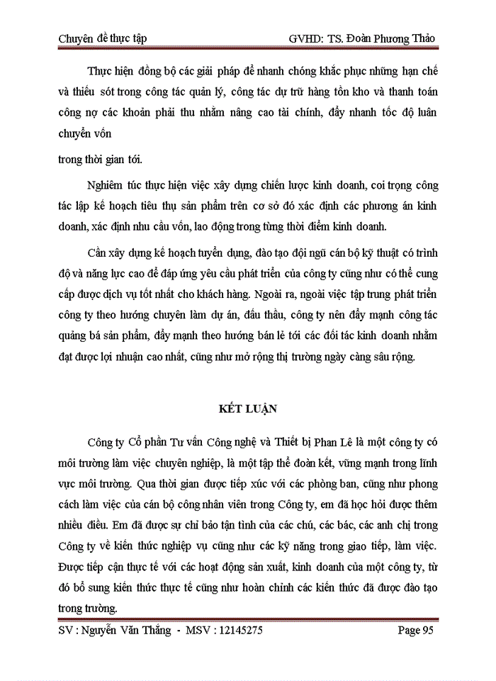 image for page Các giải pháp cải thiện tình hình tài chính của công ty Cổ phần Tư vấn Công nghệ và Thiết bị Phan Lê
