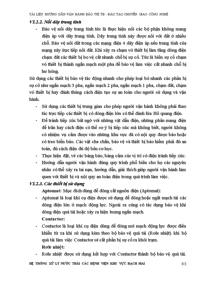 image for page TÀI LIỆU HƯỚNG DẪN VẬN HÀNH BẢO TRÌ TB ĐÀO TẠO CHUYỂN GIAO CÔNG NGHỆ