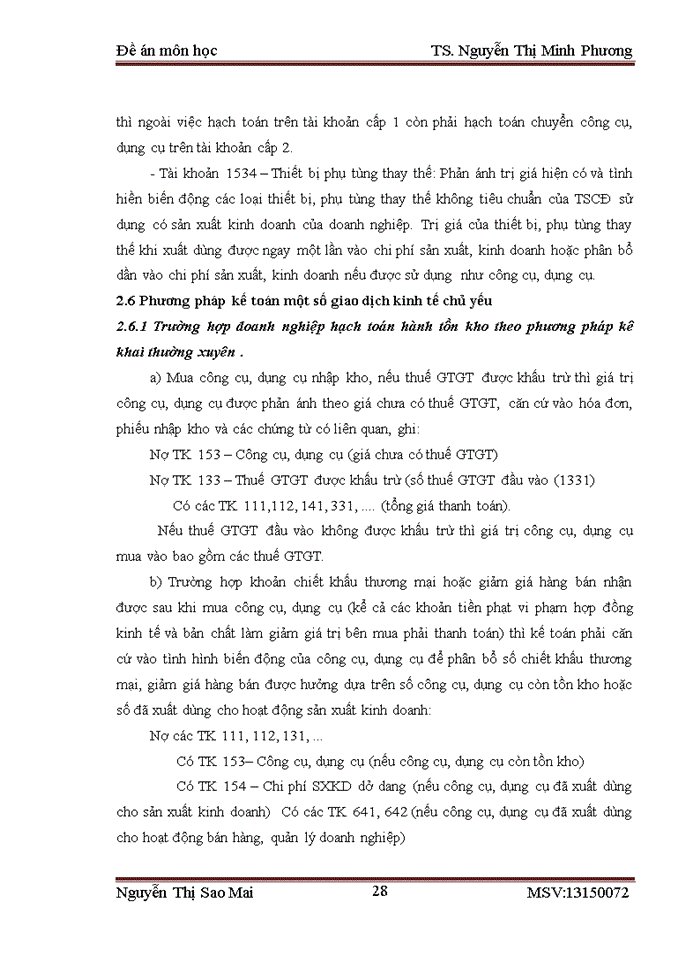 image for page Đề án Bàn về kế toán nguyên vật liệu công cụ dụng cụ trong doanh nghiệp