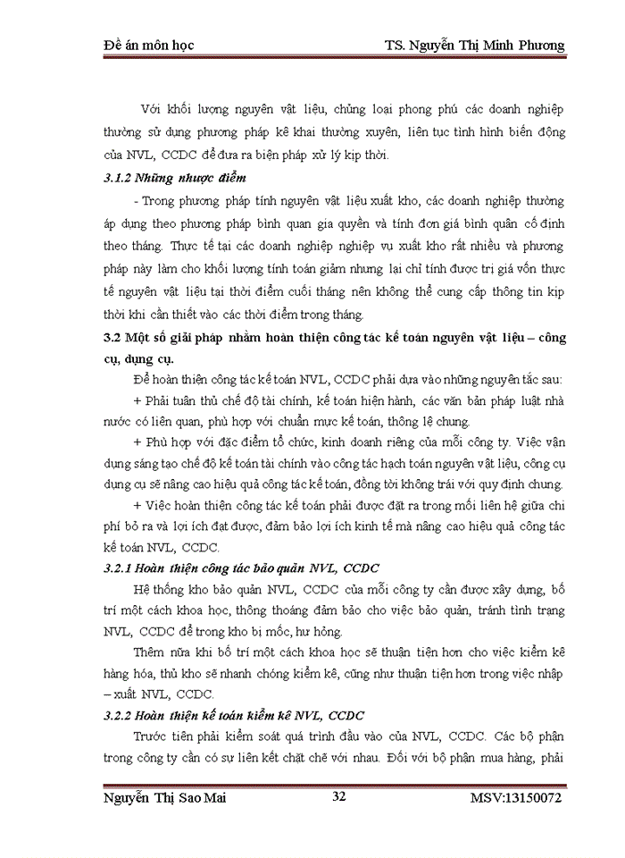 image for page Đề án Bàn về kế toán nguyên vật liệu công cụ dụng cụ trong doanh nghiệp