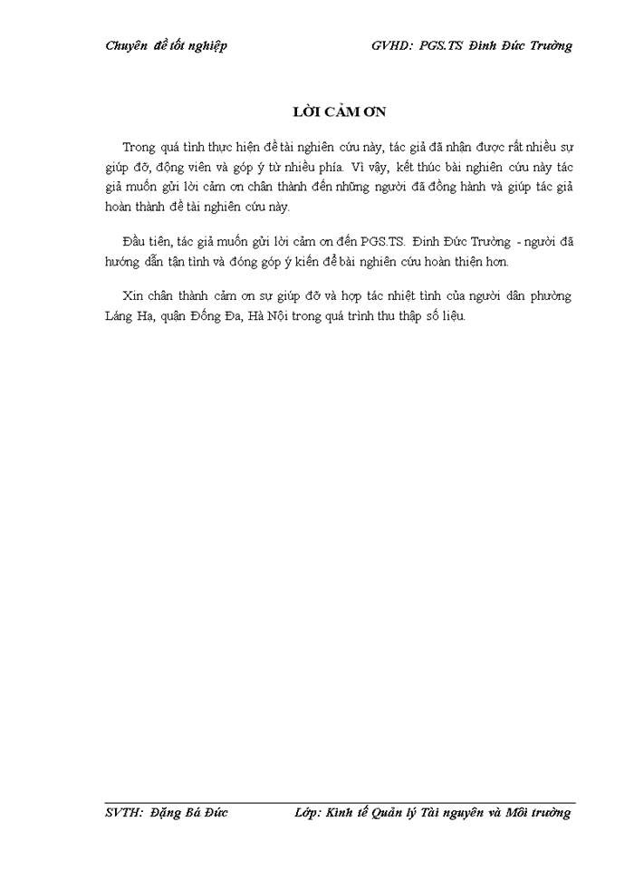 image for page Đánh giá nhận thức của người dân phường Láng Hạ về việc áp dụng 3R trong quản lý rác thải sinh hoạt