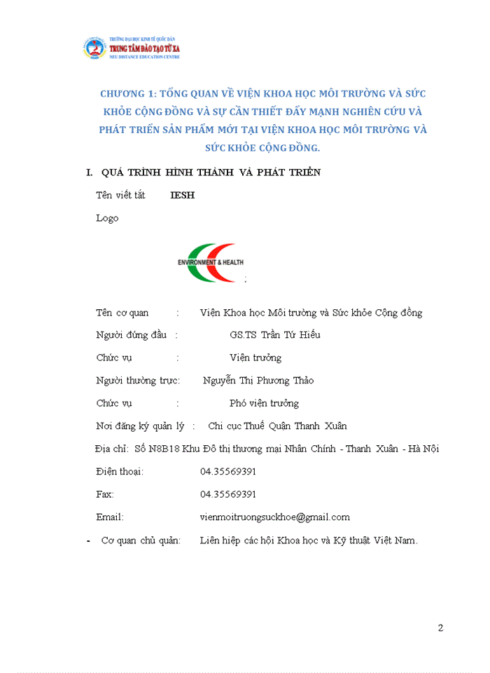 image for page Nghiên cứu và phát triển sản phẩm mới tại Viện Khoa học Môi trường và Sức Khỏe Cộng đồng