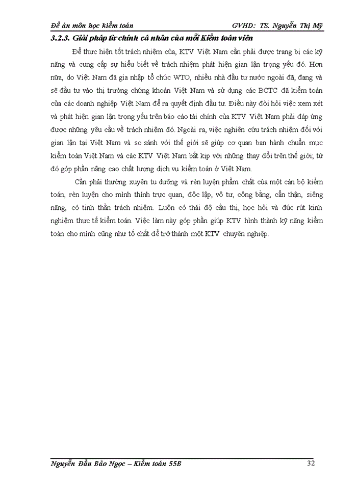 image for page Đề án Gian lận và sai sót với trách nhiệm của kiểm toán viên trong kiểm toán